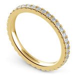 Petite Pave Diamond Eternity Ring in Yellow Gold (5/8 ctw) | Thumbnail 01