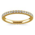Petite Pave Diamond Eternity Ring in Yellow Gold (5/8 ctw) | Thumbnail 02
