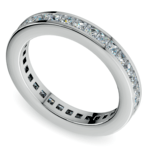 Princess Cut Channel Set Eternity Band In White Gold (1 3/4 Ctw) | Thumbnail 01