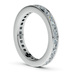 Princess Cut Channel Set Eternity Band In White Gold (1 3/4 Ctw) | Thumbnail 04