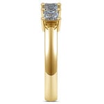 Princess Five Diamond Wedding Ring in Yellow Gold (1 ctw) | Thumbnail 05