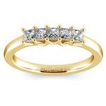 Princess Trellis Diamond Wedding Ring in Yellow Gold (1/2 ctw) | Thumbnail 02