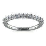 Reverse Trellis Diamond Wedding Ring in White Gold | Thumbnail 02