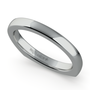 Rocker (European) Wedding Ring in Palladium (2.5mm)