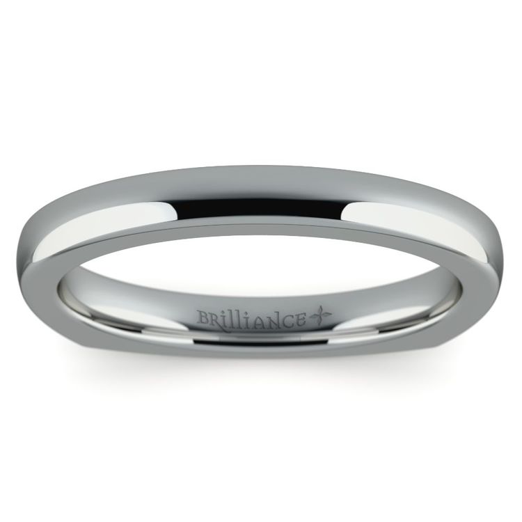 Rocker (European) Wedding Ring in Platinum (2.5mm) | 02