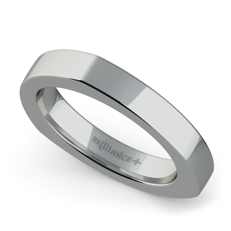 Rocker (European) Wedding Ring in Platinum (3.5mm) | 01