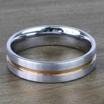 Tungsten And Rose Gold Wedding Ring For Men (6mm) | Thumbnail 04