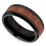 Rosewood Mens Wedding Ring In Blackened Cobalt | Thumbnail 01