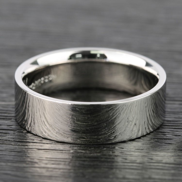 Satin Men's Wedding Ring in Platinum (6mm) | 03