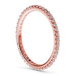 Scallop Diamond Eternity Ring in Rose Gold | Thumbnail 04