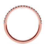 Scallop Diamond Wedding Ring in Rose Gold (1/4 ctw) | Thumbnail 03