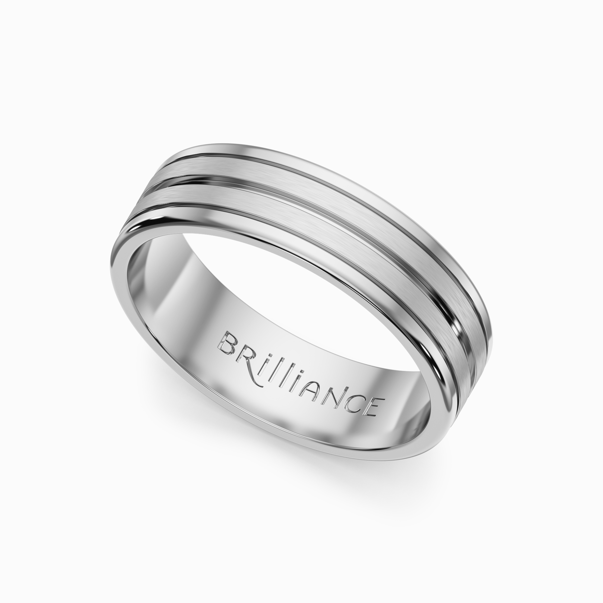 4mm Ladies Titanium Wedding Ring Band – Satin Centre Finish – Elma Jewellery