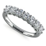Seven Diamond Wedding Ring in Platinum (1 ctw) | Thumbnail 01