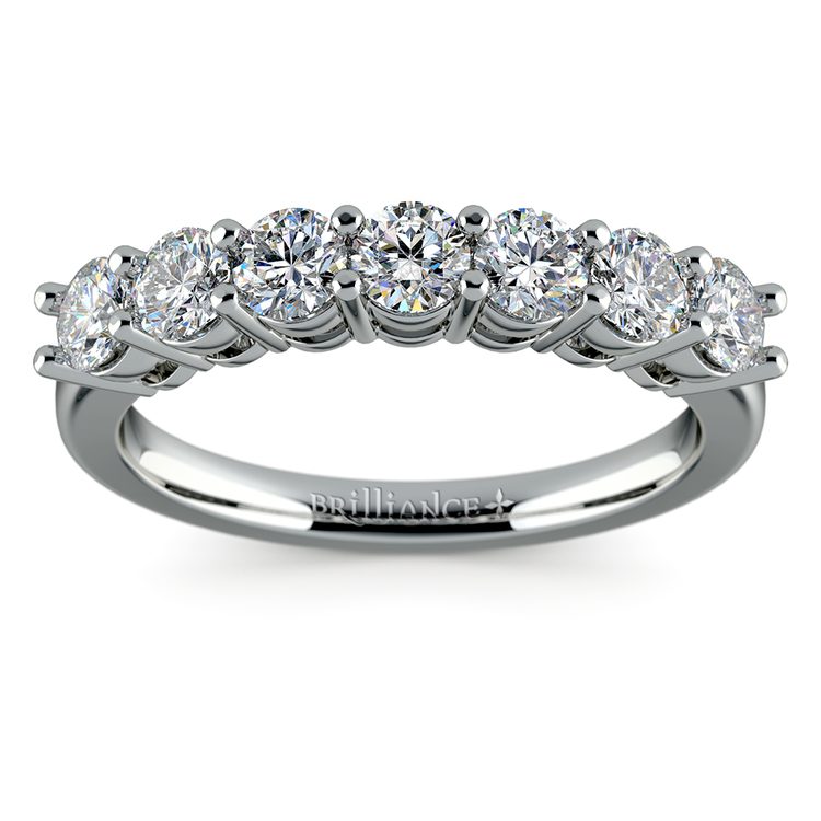 Seven Diamond Wedding Ring in Platinum (1 ctw) | 02