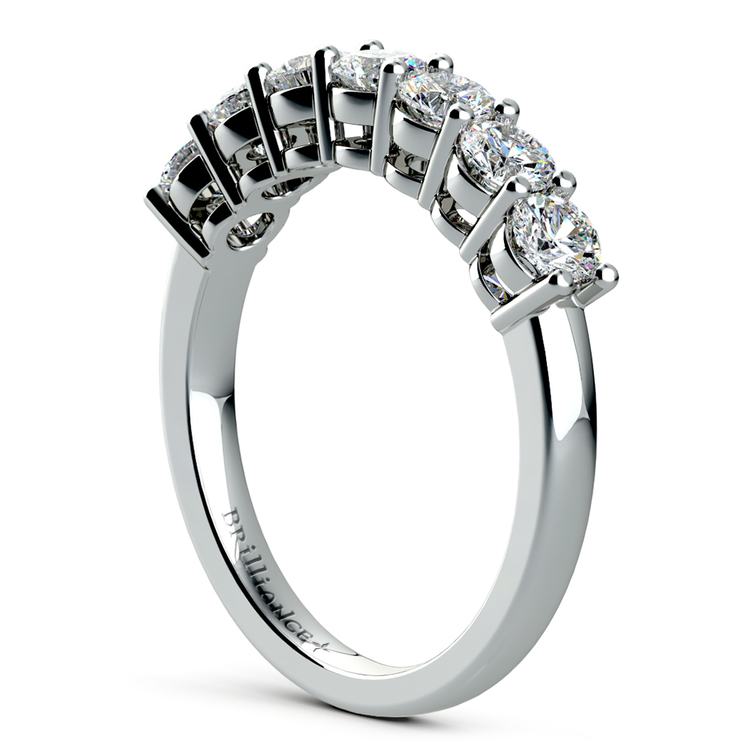 Seven Diamond Wedding Ring in Platinum (1 ctw) | 04