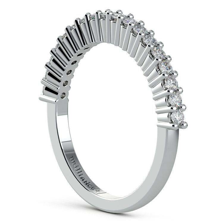 Shared Prong Diamond Wedding Ring in Palladium (0.38 Ctw) | 04