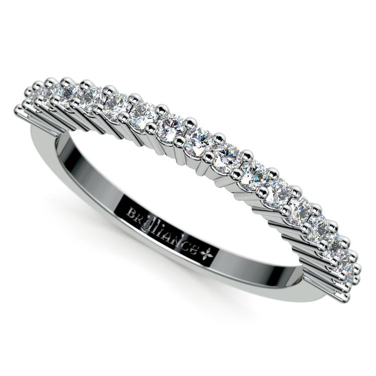 Closed Gallery Diamond Wedding Ring in Platinum  | 01