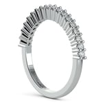 Closed Gallery Diamond Wedding Ring in White Gold | Thumbnail 04