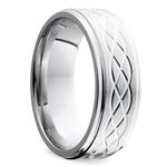 Step Edge Celtic Men's Wedding Ring in Cobalt (7mm) | Thumbnail 02