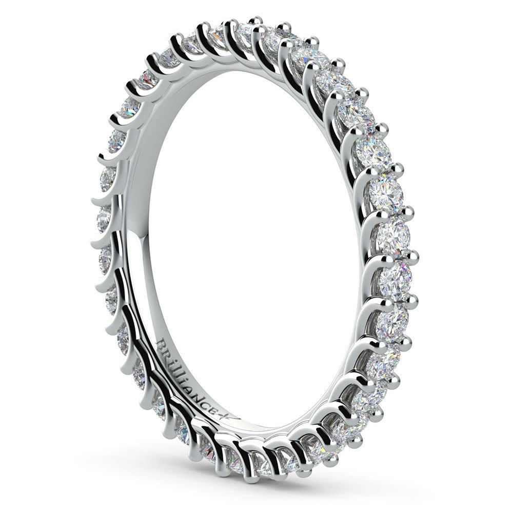 Trellis Diamond Eternity Ring in White Gold | 04