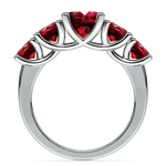 Trellis Five Ruby Gemstone Ring in Platinum | Thumbnail 03