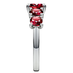 Trellis Five Ruby Gemstone Ring in Platinum | Thumbnail 04