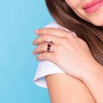 Trellis Five Ruby Gemstone Ring in Platinum | Thumbnail 07