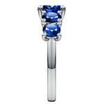 Trellis Five Sapphire Gemstone Ring in Platinum | Thumbnail 04