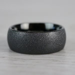 Sandblasted Black Tungsten Mens Ring - True Grit (8mm) | Thumbnail 03