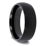 Sandblasted Black Tungsten Mens Ring - True Grit (8mm) | Thumbnail 02