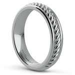 Twisted Rope Comfort Fit Wedding Ring in Platinum | Thumbnail 04
