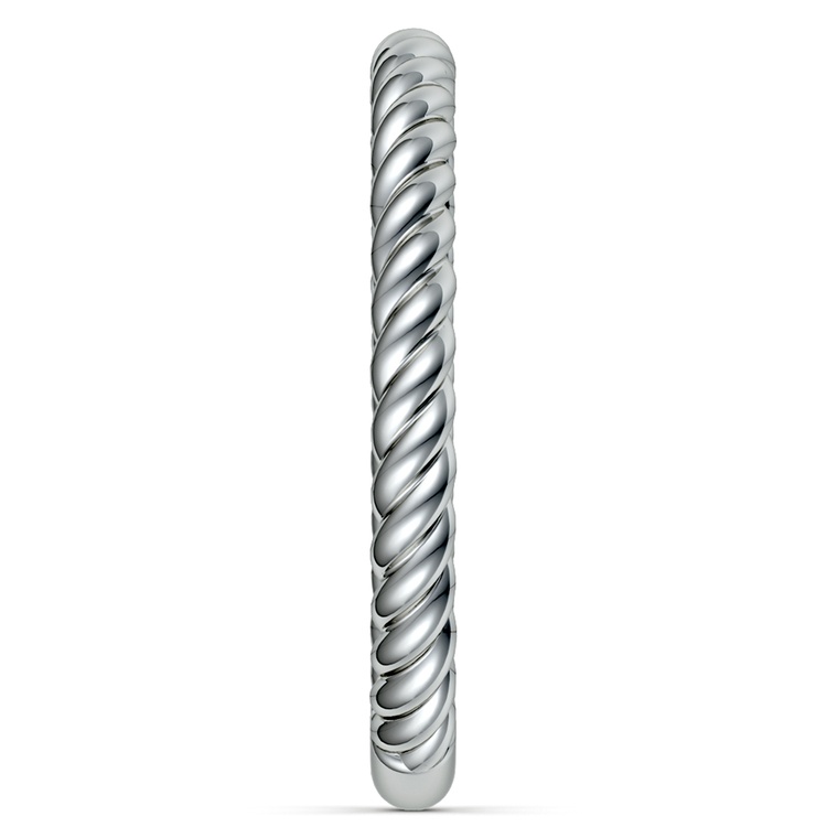 Twisted Rope Wedding Ring in White Gold | 05