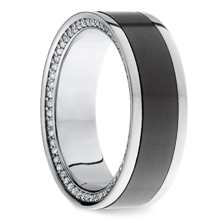Zeus - Reverse Bevel Platinum Diamond Elysium Ring | 02