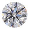 Round Platinum Diamond Solitaire Pendants