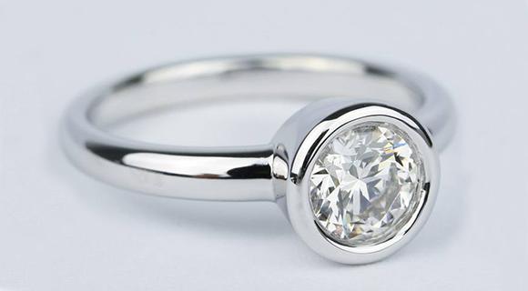 Modern Bezel Engagement Ring