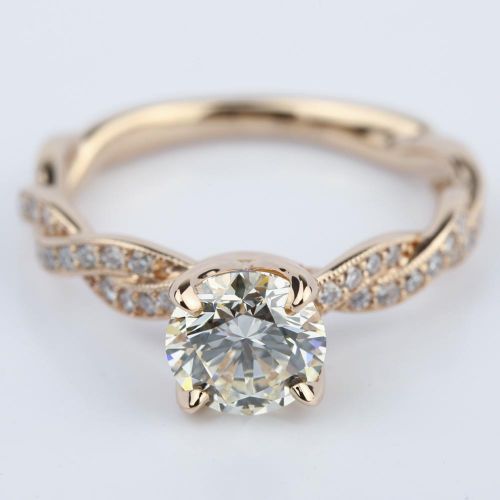  Designer  Engagement  Ring  in Rose Gold by Parade 1 28 ct 