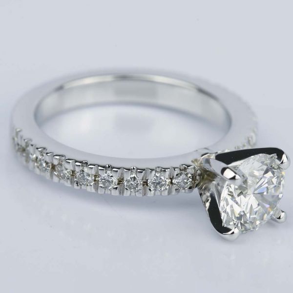 Flawless Diamond Engagement Ring in Platinum (1.20 ct.)
